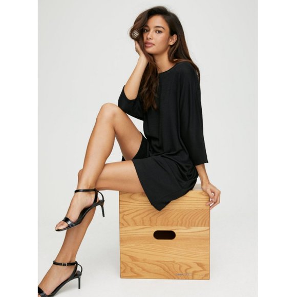 Aritzia Wilfred Free Cober Spacedye Blue Dress - M - Picture 10 of 10